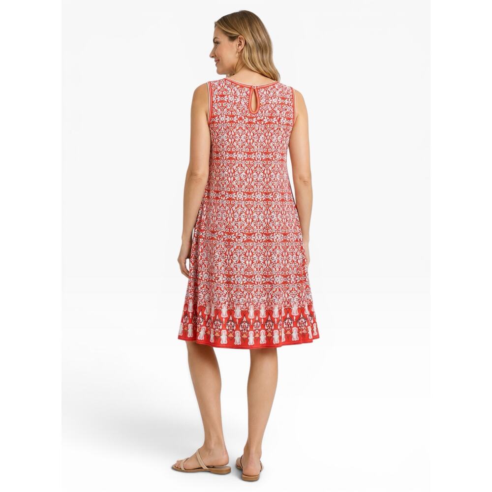 NWT Max Studio Sleeveless Printed Swing Dress XL - Picture 2 of 14